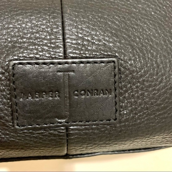 JASPER J CONRAN black leather sachets big bag women’s - Picture 8 of 11